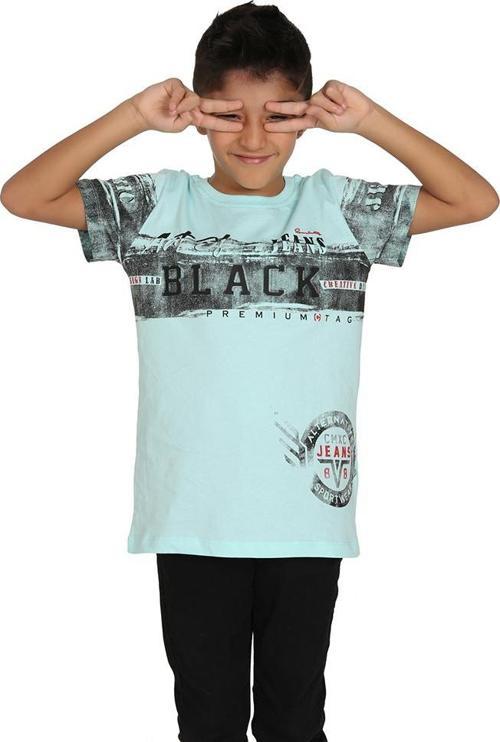 Toontoy  Erkek Çocuk T-Shirt Black Baskılı 