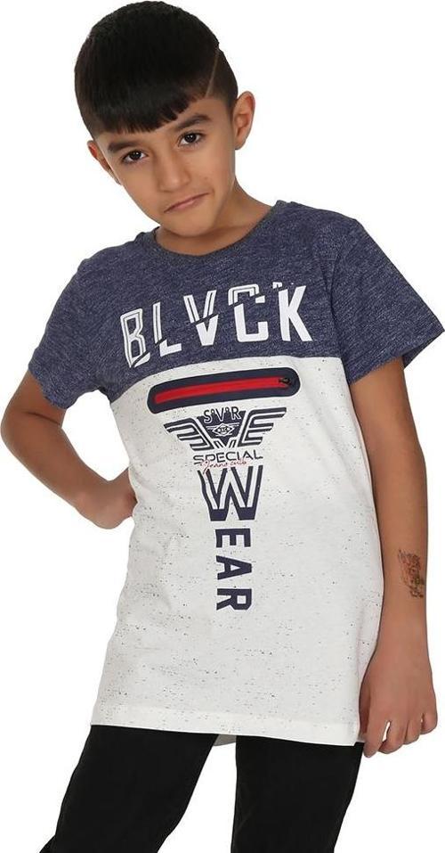 Toontoy Erkek Çocuk Blvck Baskılı Tişört