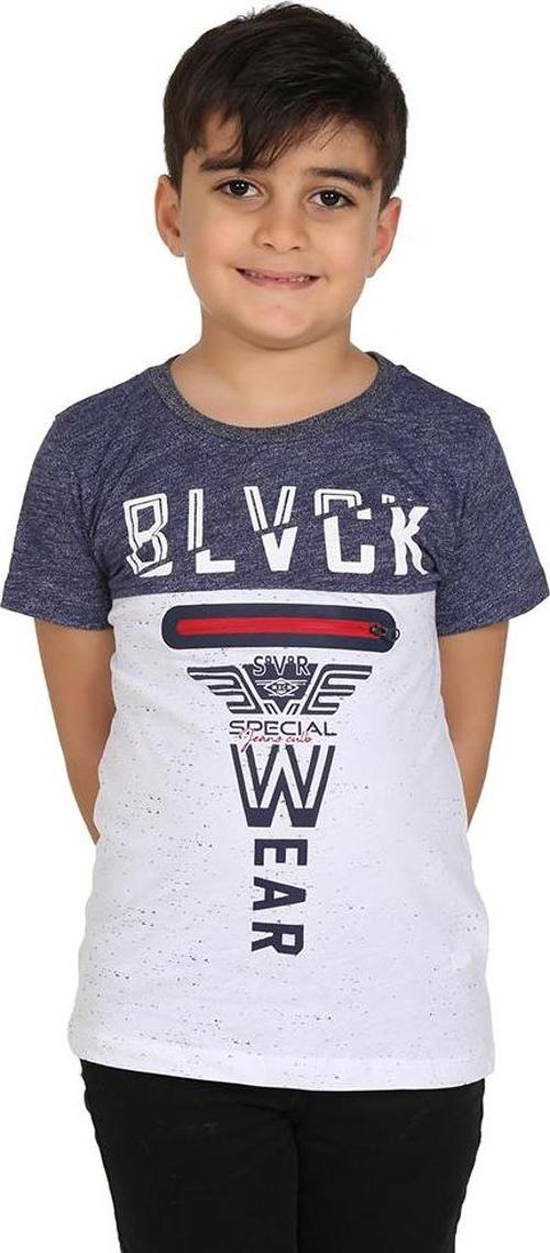 Toontoy Erkek Çocuk Blvck Baskılı Tişört