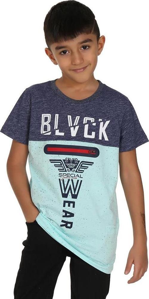 Toontoy Erkek Çocuk Blvck Baskılı Tişört