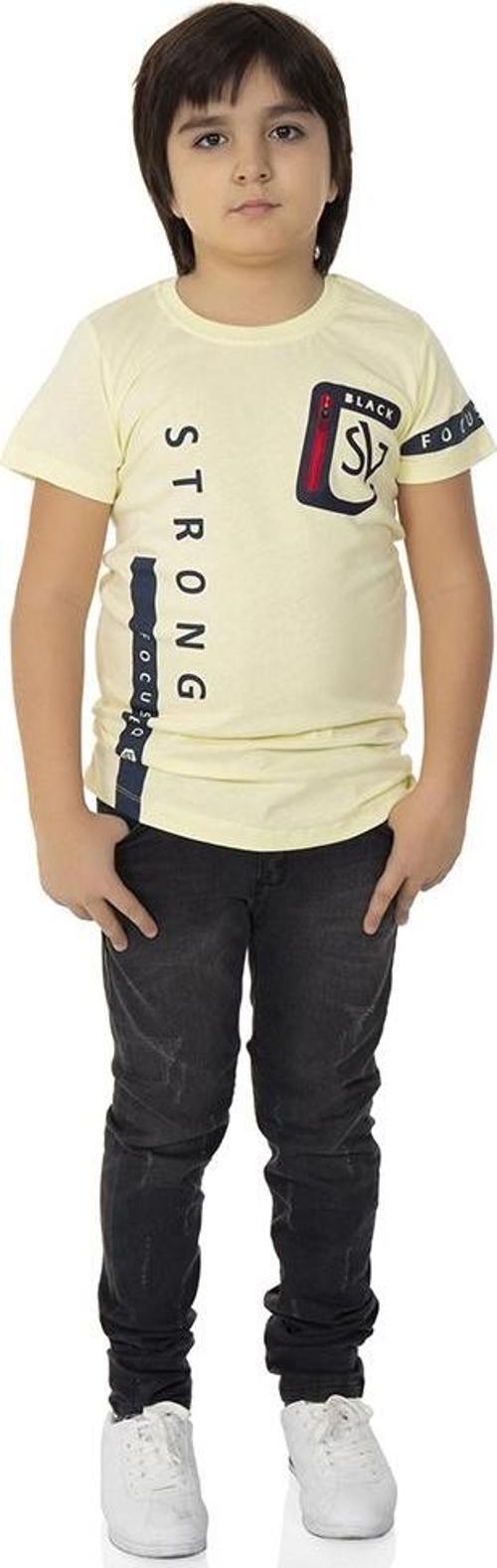 Toontoy Erkek Çocuk T-Shirt Strong Baskılı