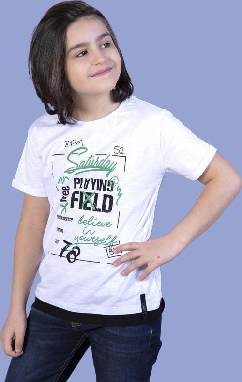 Toontoy Erkek Çocuk Etek Garnili Tişört