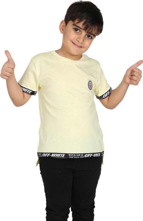 Toontoy Erkek Çocuk Kenar Şeritli Tişört