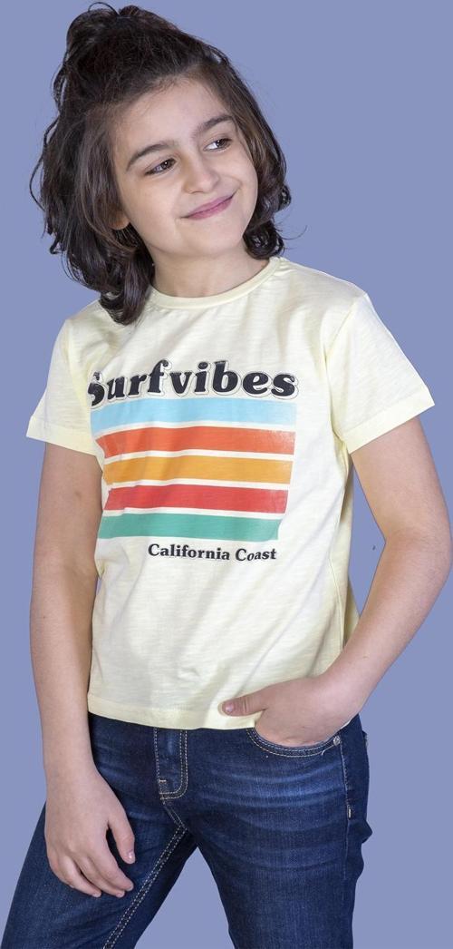 Toontoy Erkek Çocuk Surfvibes Baskılı Tişört