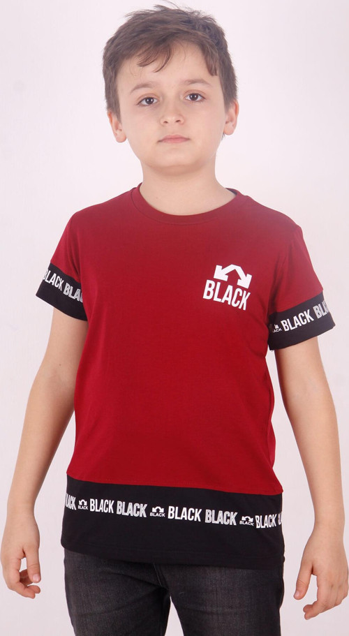 Toontoy Erkek Çocuk BLACK Baskılı Tişört
