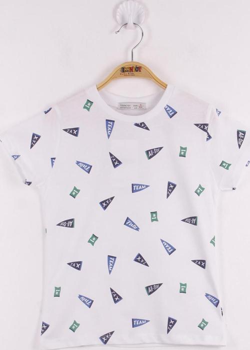 Toontoy Erkek Çocuk Yazı Baskılı T-Shirt