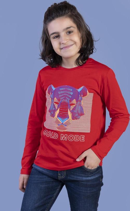 Toontoy Erkek Çocuk Kabartma Baskılı Tişört