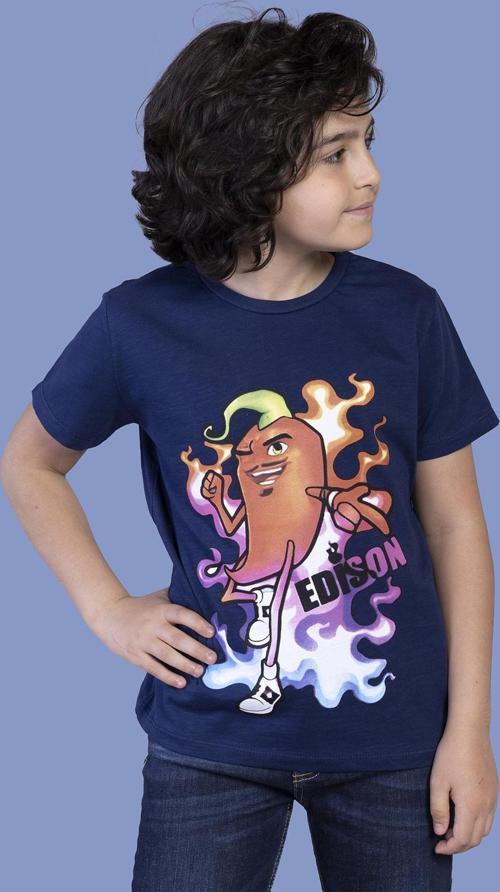 Toontoy Erkek Çocuk Acı Biber Baskılı Tişört