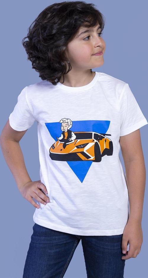 Toontoy Erkek Çocuk Araba Baskılı Tişört