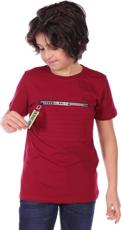 Toontoy Erkek Çocuk Önü Süs Fermuarlı Kol Kısmı Arma Detaylı Tişört