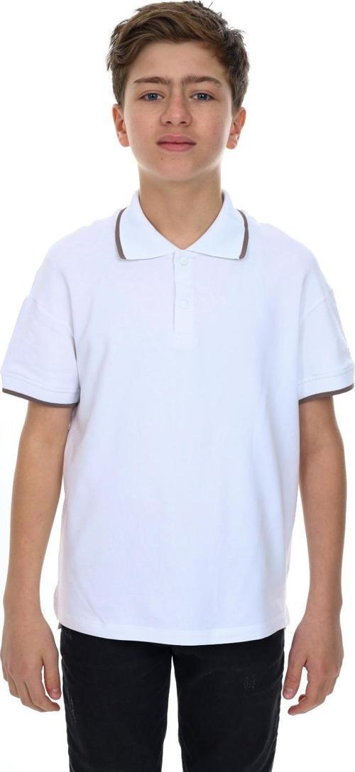 Toontoy Erkek Çocuk  Polo Yaka Kolu Baskılı Tişört