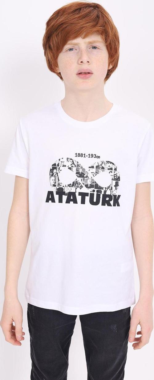 Toontoy Unisex Çocuk Atatürk Baskılı Tişört