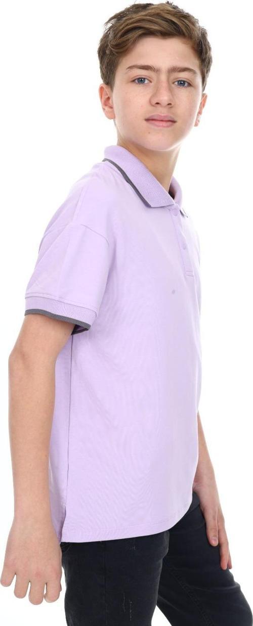 Toontoy Erkek Çocuk  Polo Yaka Kolu Baskılı Tişört