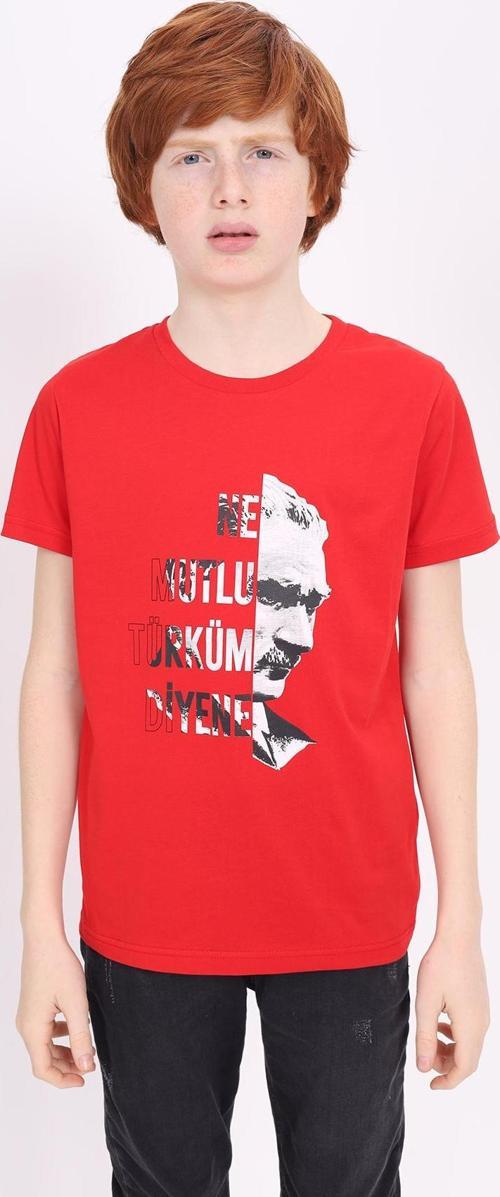 Toontoy Unisex Çocuk Atatürk Baskılı Tişört