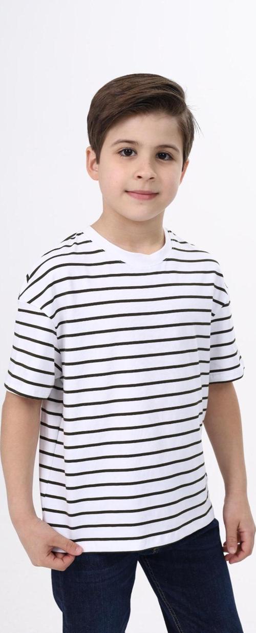 Toontoy Unisex Çocuk Çizgili Tişört
