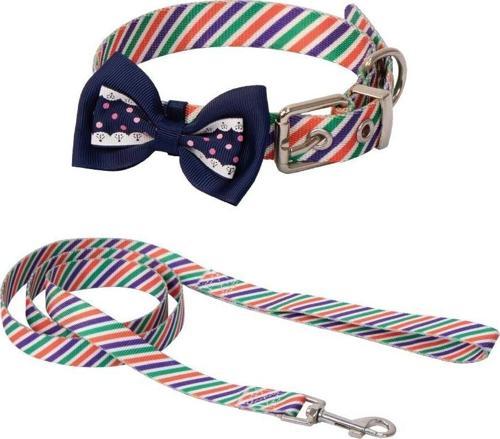 Papyonlu Boyun Tasma 20mm 40-50 Cm + Uzatma 120cm Çizgili Desenli