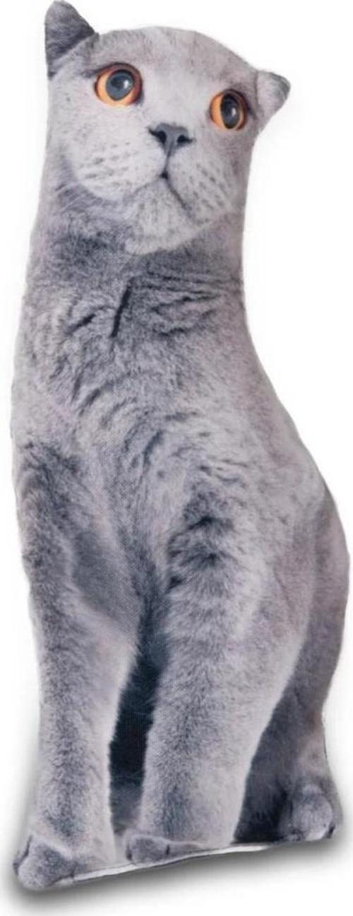 3 Boyutlu Kedi Yastığı No 9 40x25 Cm