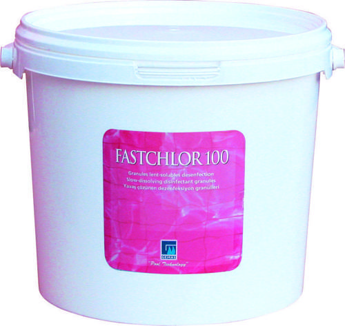Gemaş FASTCHLOR 100 25 Kg %90 Aktif Toz Klor Stabilize Triklor Granül - %90 Chlorine Granular-ToptancıyızBiz