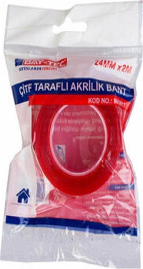 Silikon Çift Taraflı Bant 24 Mm X 2 Mt