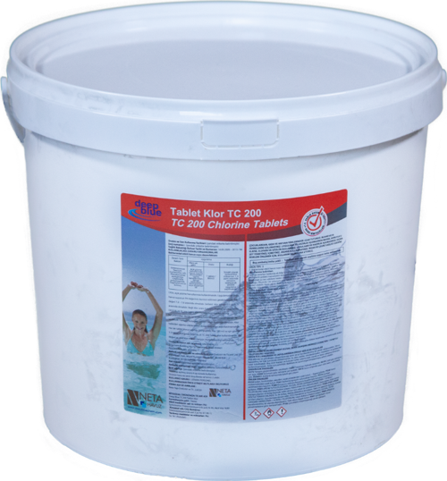 20 KG Chlor Stabilize Triklor TABLET 200 gr %90 Klor - Chlorine Tablets-ToptancıyızBiz