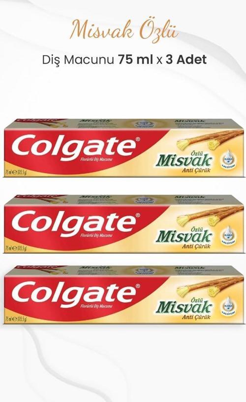 Misvak Özlü Diş Macunu 75 ml x 3 Adet