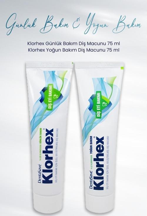 Diş Macunu Klorhex Yoğun Bakım 75 ml ve Günlük Bakım 75 ml