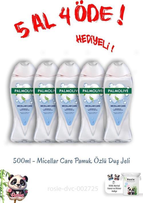 Micellar Care Pamuk Özlü Duş Jeli 500 Ml 5 Al 4 Öde ve Rosie Hediye