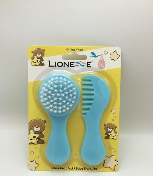 Lionesse Fırça Tarak Seti - Mavi