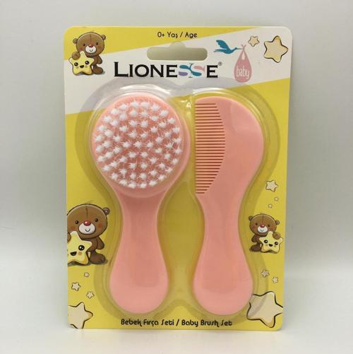 Lionesse Fırça Tarak Seti - Pembe