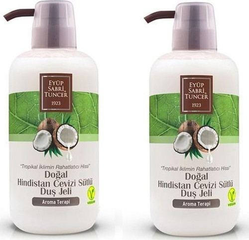 Doğal Hindistan Cevizi Sütlü Duş Jeli 600 ml x 2