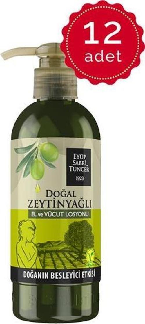 Doğal Zeytinyağlı El Ve Vücut Losyonu 250 ml x 12 Adet