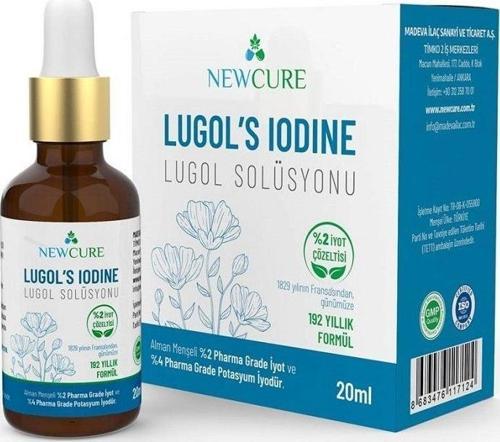 Newcure Lugols Iodine %5 Lugol Solüsyonu 20 Ml