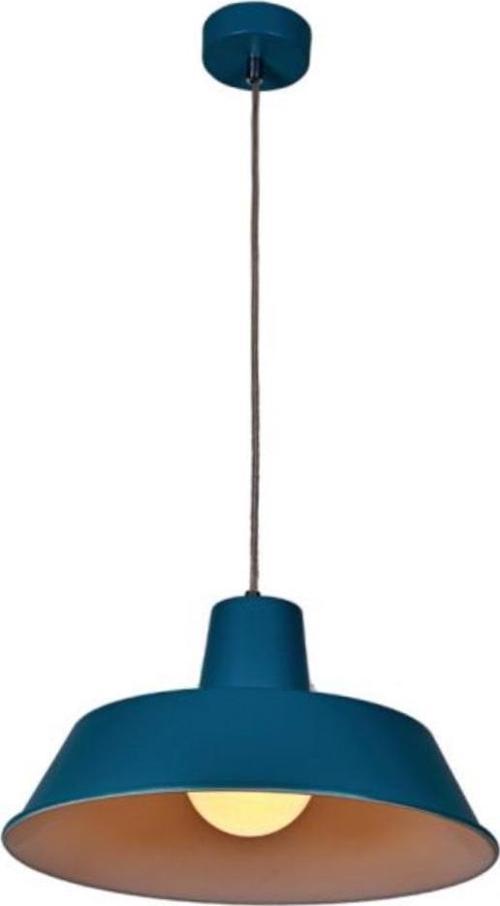  Rsylight Retro Metal Dekoratif Mavi içi  Rustik Tekli Sarkıt Avize Çap 35 cm