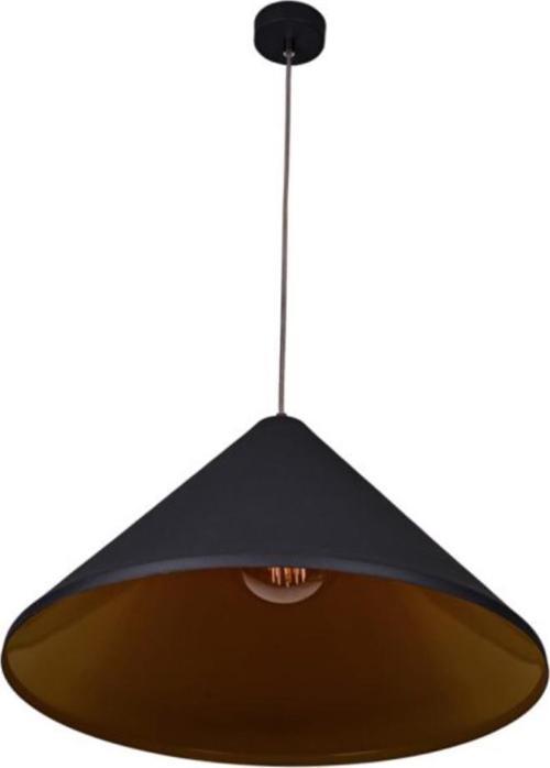  Rsylight Retro Metal Dekoratif Rustik Siyah içi Gold Tekli Sarkıt Avize Çap 50 CM