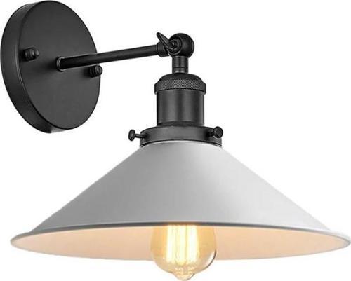 Retro Metal Dekoratif  Rustik Siyah Mafsallı Duvar Aplik