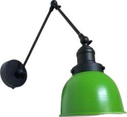 Retro Metal Dekoratif Akrobatik Rustik Yeşil Mafsallı Duvar Aplik