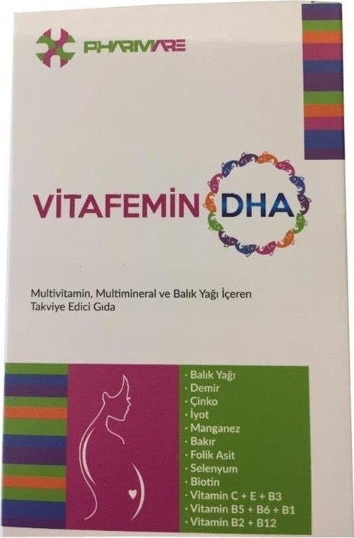 Vitafemin Dha Multivitamin, Multimineral Ve Balık Yağı İçeren Takviye Edici Gıda