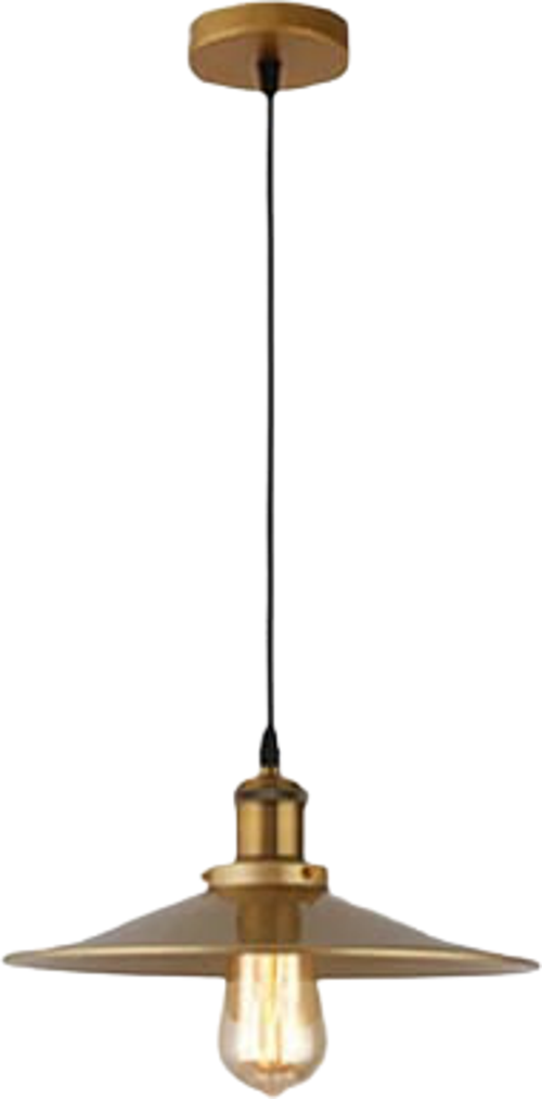 Retro Metal Eskitme Kaplama Tekli Metal Sarkıt Avize Çap:23 cm