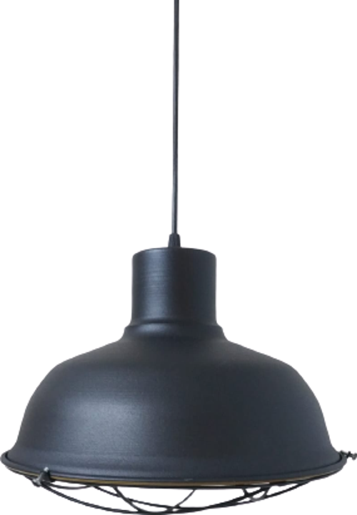Rys Retro Metal Siyah Dekoratif Kafesli Siyah İçi Siyah Mutfak Avize Çap:30 cm