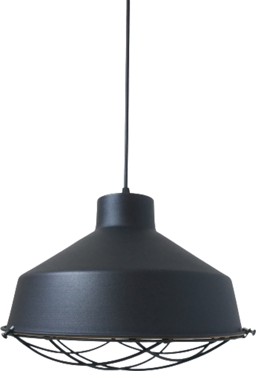 Rys Retro Metal Siyah Dekoratif Kafesli Siyah İçi Siyah Kafe Mutfak Avize Çap:30 cm