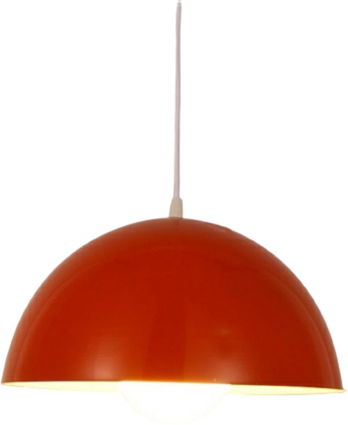 Rys Retro Metal Dekoratif Kırmızı Tekli Sarkıt Avize çap:40 cm