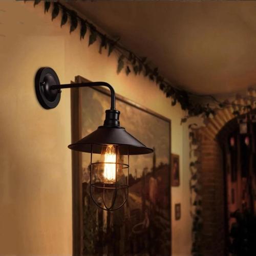 Rys Siyah Retro Metal Kafesli Dekoratif Duvar Aplik