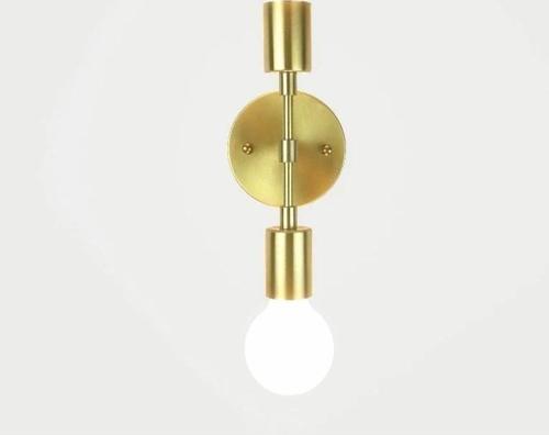 Rys Retro Gold Metal 2 li Dekoratif Rustik Duvar Aplik