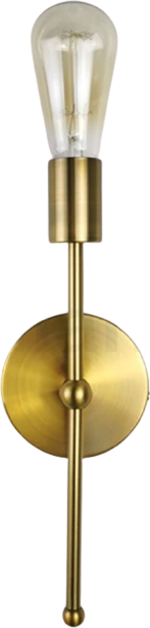 Rys Retro Metal Mat Gold Dekoratif  Rustik Duvar Aplik