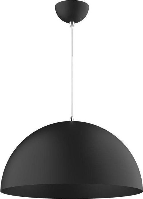 Rys Retro Metal Dekotatif Siyah İçi Siyah Dekoratif Tekli Saklıt Avize Çap:30 cm