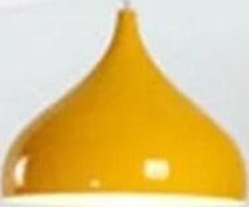 Rys Retro Metal Dekoratif Rustik Kafe Mutfak Aydınlatma Sarı Tekli Sarkıt Avize Çap:43 Cm