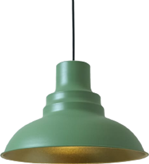 Rys Retro Metal Mat Su Yeşili Dekoratif Rustik Metal Sarkıt Avize Çap:30 cm