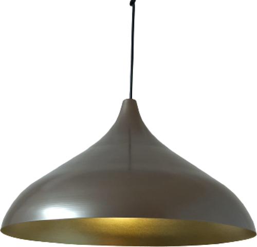 Rys Retro Metal Sedefli Kahve Dekoratif Rustik Metal Sarkıt Avize Çap:43 cm