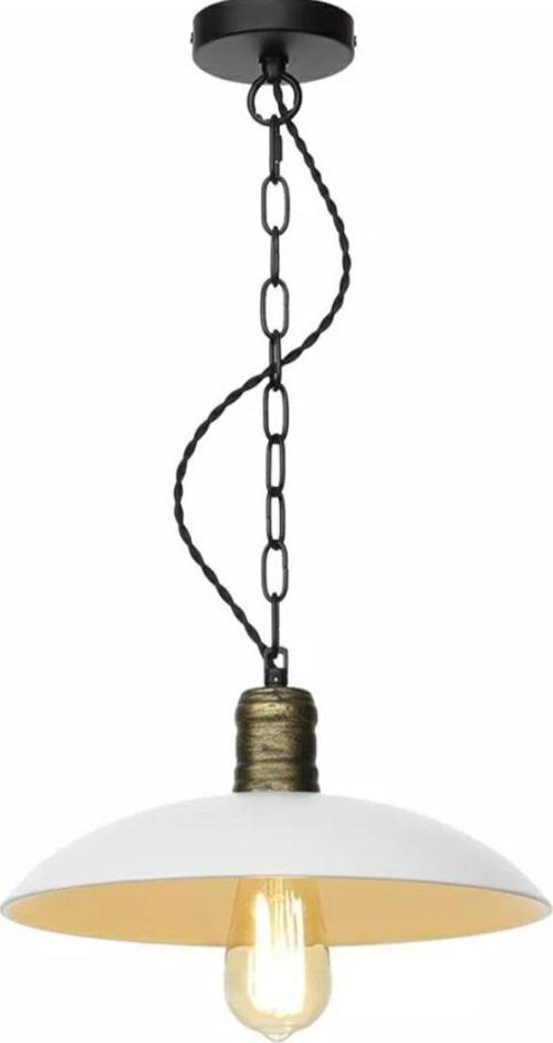 Retro Metal Sarkıt Avize Rustik Tekli Beyaz Sarkıt Cafe Mutfak Aydınlatma