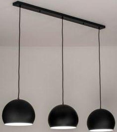 Metal Retro Masa Üstü Siyah 3 Lü Dekoratif Sarkıt Avize